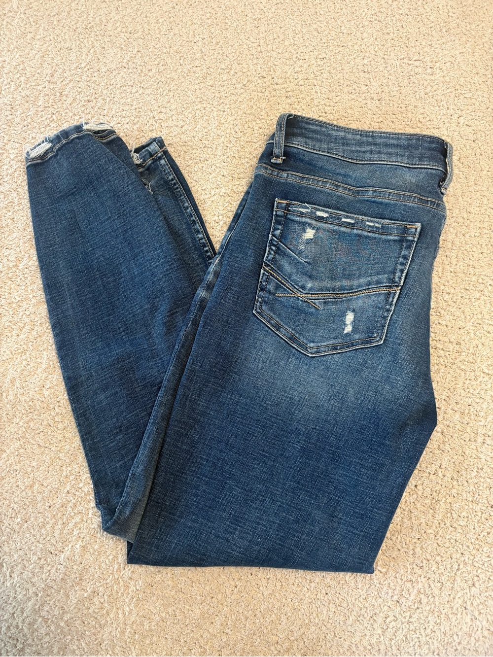 BKE Women's PAYTON Skinny Jeans in Dark Blue Wash